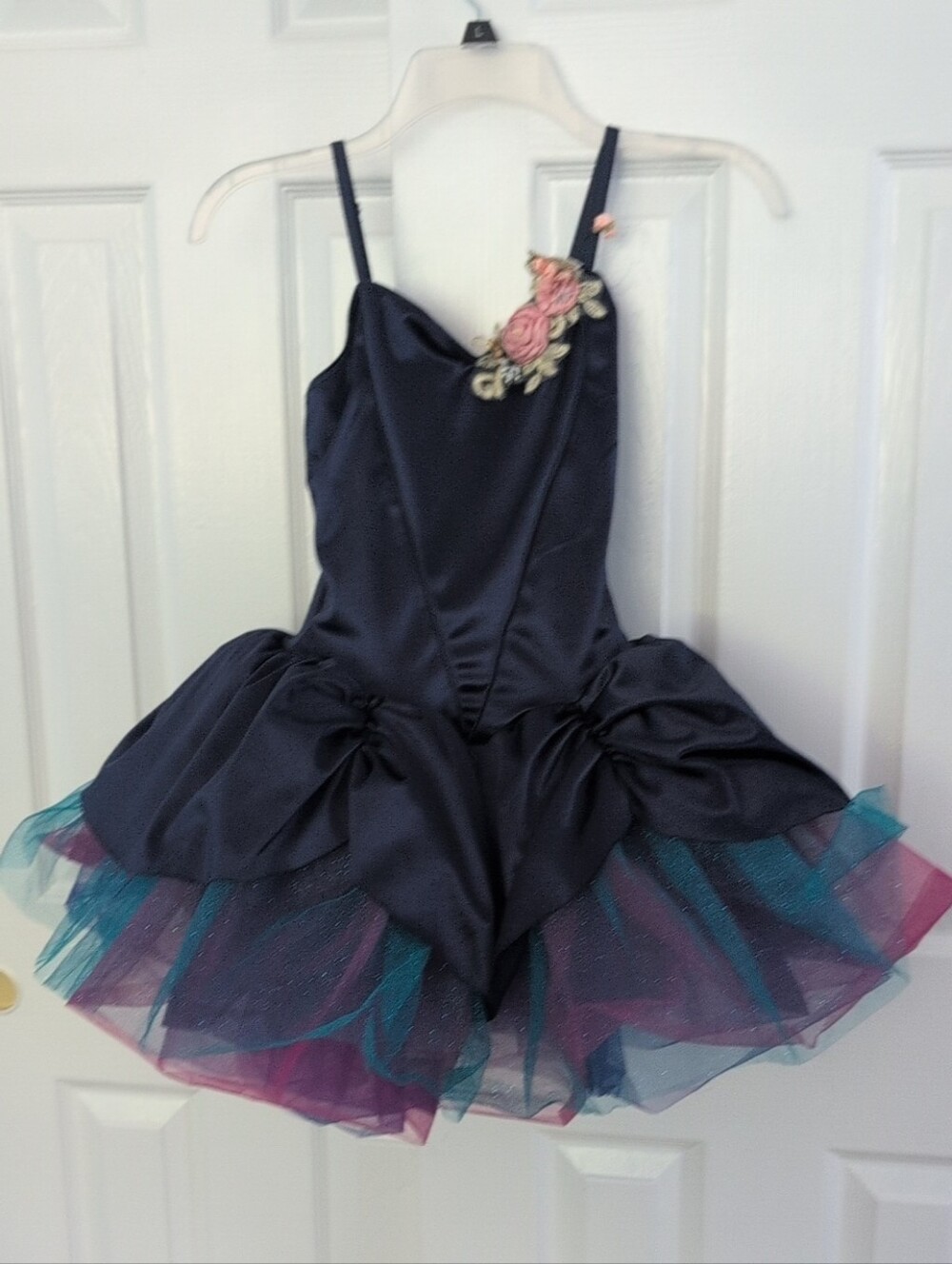 Revolution Girls Navy Floral Accent Tulle Ballet Costume SA Dress